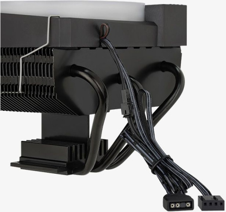Устройство охлаждения(кулер) Aerocool Cylon 3H Soc-AM5/AM4/1151/1200/1700 4-pin 13-24dB Al+Cu 125W 480gr LED Ret