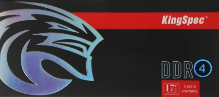 Память DDR4 4GB 3200MHz Kingspec KS3200D4P13504G RTL PC4-25600 CL17 DIMM 288-pin 1.2В dual rank RTL