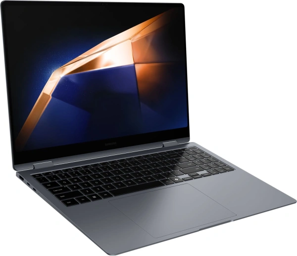 Ноутбук Samsung Galaxy Book 4 Pro 360 NP960 Core Ultra 7 155H 16Gb SSD512Gb Intel Arc 16" AMOLED Touch 3K (2880x1800) Windows 11 Home graphite WiFi BT Cam (NP960QGK-KG1IN)