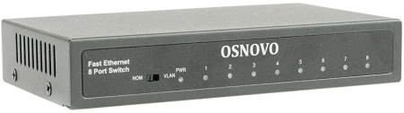 Коммутатор Osnovo SW-10800 2xКомбо(1000BASE-T/SFP) неуправляемый