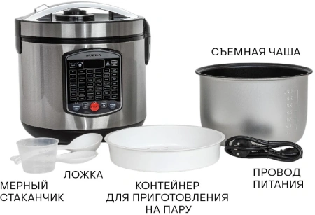 Мультиварка Supra MCS-5220 5л 860Вт серебристый