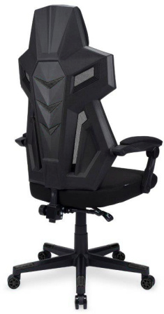 Кресло игровое Оклик 111G черный сиденье черный сетка/ткань с подголов. крестов. пластик черный