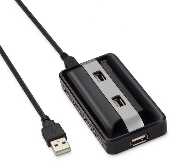 Разветвитель USB 2.0 Buro BU-HUB7-U2.0 7порт. черный