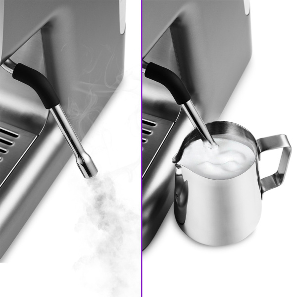 Кофемашина Kitfort КТ-789 1550Вт серебристый