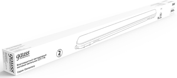 Светильник Gauss 864225236 36Вт 4000K серый