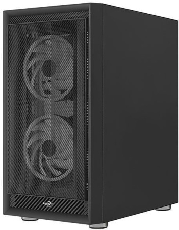 Корпус Aerocool Graphite-G-BK-v2 черный без БП ATX 6x120mm 1x140mm 2xUSB3.0 audio bott PSU