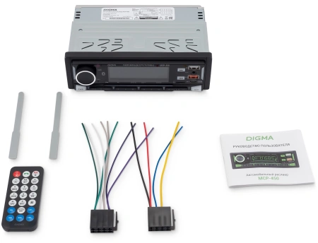 Автомагнитола Digma MCP-450 1DIN 2x45Вт 4
