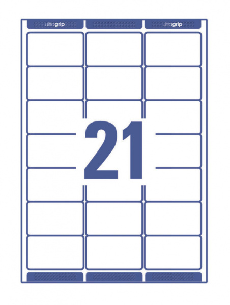 Этикетки Avery Zweckform L7160-100 A4 63.5x38.1мм 21шт на листе/70г/м2/100л./белый самоклей. универсальная