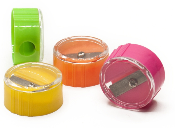 Точилка для карандашей ручная Silwerhof 191082 Народная коллекция 1 отверстие пластик ассорти