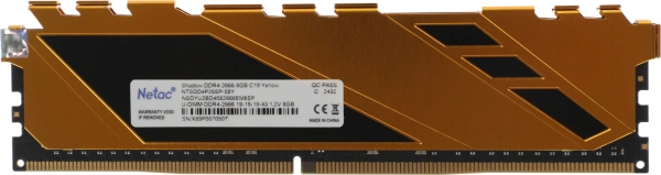 Память DDR4 8GB 2666MHz Netac NTSDD4P26SP-08Y Shadow RTL PC4-21300 CL19 DIMM 288-pin 1.2В с радиатор
