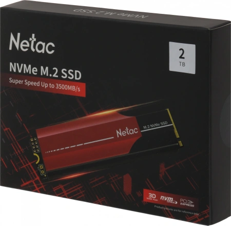 Накопитель SSD Netac PCI-E 3.0 x4 2Tb NT01N950E-002T-E4X N950E Pro M.2 2280