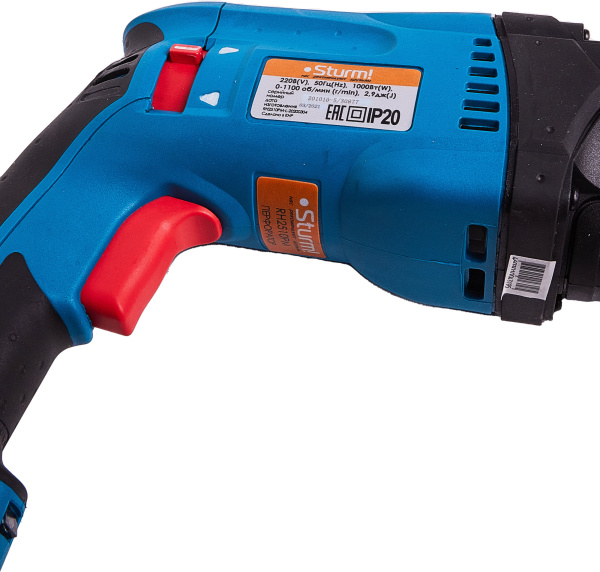 Перфоратор Sturm! RH2510PM патрон:SDS-plus уд.:3Дж 1000Вт (кейс в комплекте)