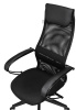 Кресло руководителя Бюрократ CH-607 черный TW-01 сетка/ткань с подголов. крестов. пластик