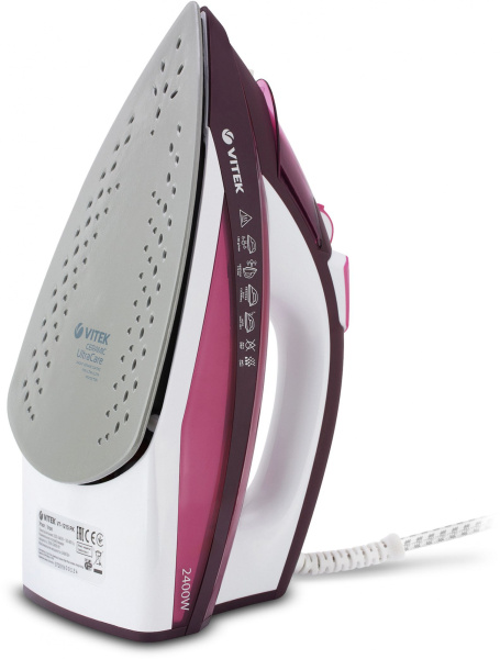 Утюг Vitek VT-1215 PK 2400Вт розовый