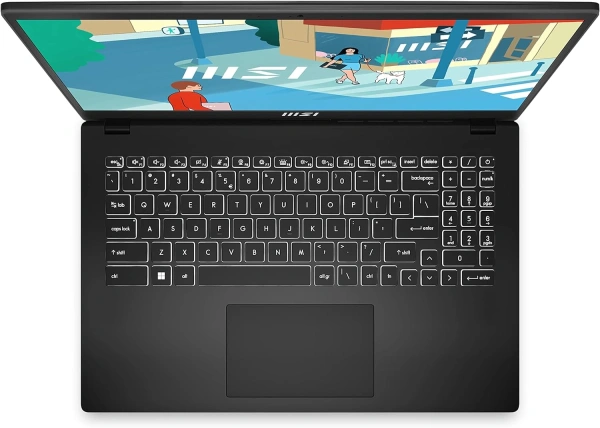 Ноутбук MSI Modern 15 B13M-1017US Core i5 1335U 16Gb SSD512Gb Intel Iris Xe graphics 15.6" IPS FHD (1920x1080) Windows 11 Professional Multi Language black WiFi BT Cam (9S7-15H112-1017)