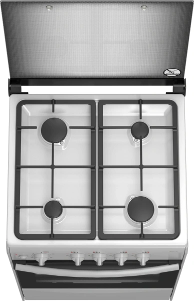 Плита Газовая Darina 1B1 GM 441 018 W белый/черный реш.чугун