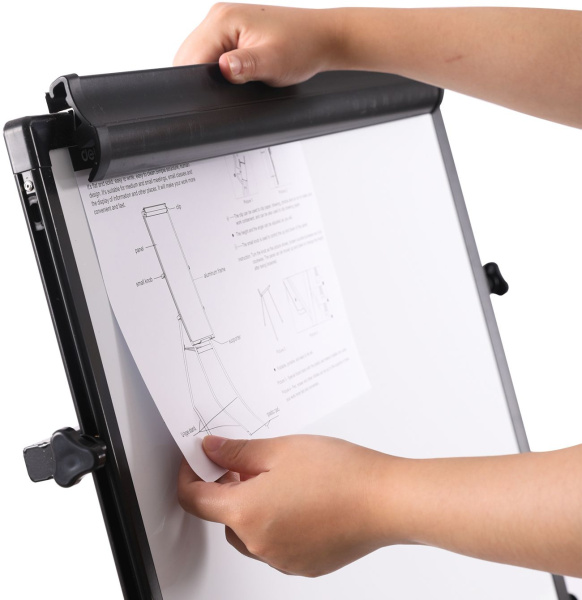 Флипчарт Deli 7892 лак 90x60см на треноге белый с аксессуарами