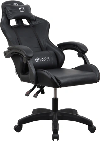 Кресло игровое Оклик Drifter черный сиденье черный искусст.кожа/сетка с подголов. крестов. пластик ч