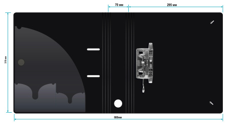 Папка-регистратор Silwerhof 355050 A4 70мм полифом черный