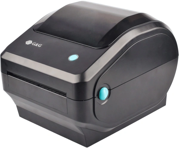Термопринтер G&G GG-D410 203dpi 152мм/с/USB для печ.накл. черный