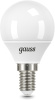 Лампа светодиодная Gauss 105101310 9.5Вт цок.:E14 шар 220B 6500K св.свеч.бел.хол. (упак.:10шт)