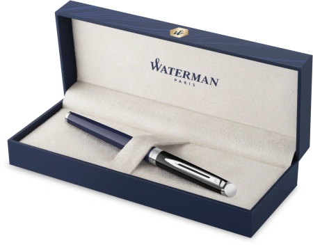 Ручка роллер Waterman Hemisphere Colour Blocking (2202849) корп.черн/синий F чернила черн. подар.кор