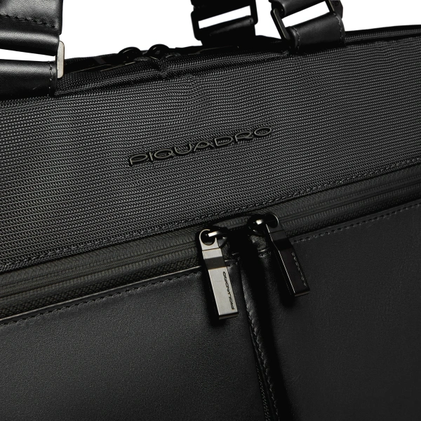 Сумка Piquadro Orion CA6624S136/N с отделением для ноутбука черный ткань/натур.кожа