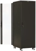 Шкаф серверный Hyperline TTBR-3268-AS-RAL9004 напольный 32U 600x800мм пер.дв.перфор. задн.дв.спл.стал.лист 2 бок.пан. 1000кг черный 710мм 94.5кг 1610мм IP20 сталь