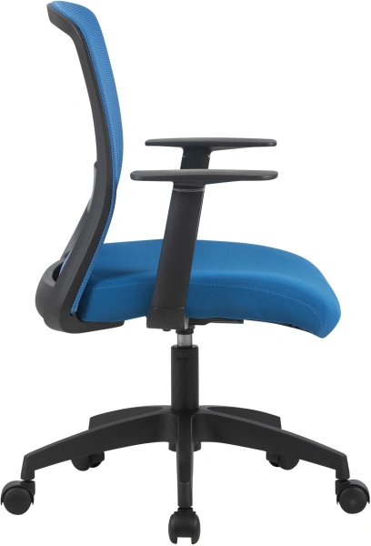 Кресло Cactus CS-MC333-BL темно-синий сиденье темно-синий сетка/ткань низк.спин. крестов. пластик пластик черный