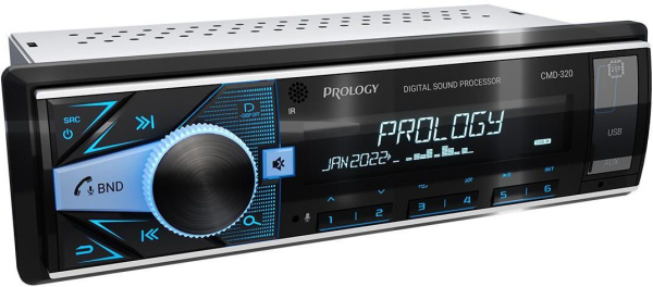 Автомагнитола Prology CMD-320 1DIN 4x55Вт v4.2 ПДУ RDS (PRCMD320)