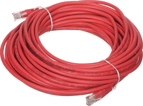 Патч-корд ANP511_15M_R UTP 4 пары cat5E CCA molded 15м красный outdoor RJ-45 (m)-RJ-45 (m)
