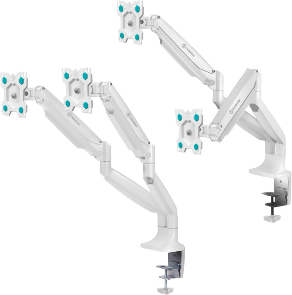 Кронштейн для мониторов Onkron G200 белый 13"-32" макс.18кг настольный поворот и наклон верт.перемещ.