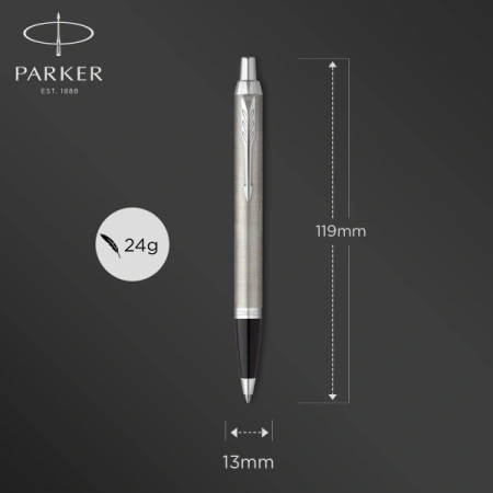 Ручка шариков. Parker IM Core (CW2150841) Stainless Steel CT M черн. черн. подар.кор.европод.