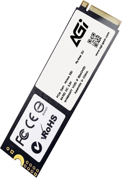 Накопитель SSD AGi PCIe 4.0 x4 1TB AGI1T0G43AI818 M.2 2280