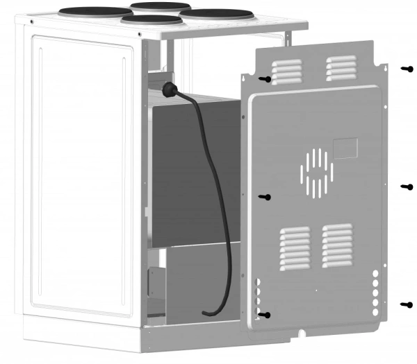 Плита Газовая Лысьва ГП 400 М2С-2у черный (стеклянная крышка)