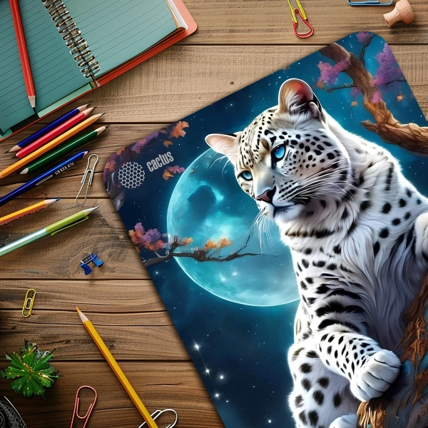 Коврик для мыши Cactus Snow Leopard рисунок 400x300x3мм (CS-MP-PRO16XL)