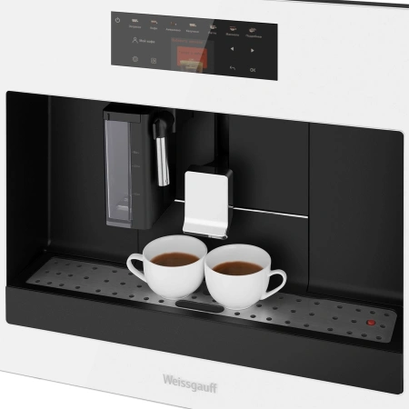 Кофемашина Weissgauff WCMI-572 Touch Cappuccino 1400Вт белый/черный