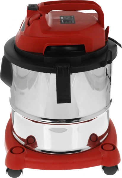 Строительный пылесос Elitech ПС 020 (E1302.003.00) 1200Вт (уборка: сухая/сбор воды) красный