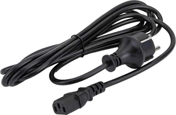 Шнур питания Lanmaster LAN-PP13/SH-3.0-BK C13-Schuko проводник.:3x0.75мм2 3м 220В черный