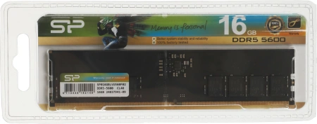 Память DDR5 16GB 5600MHz Silicon Power SP016GBLVU560F02 RTL PC5-44800 CL46 DIMM 288-pin 1.1В dual ra