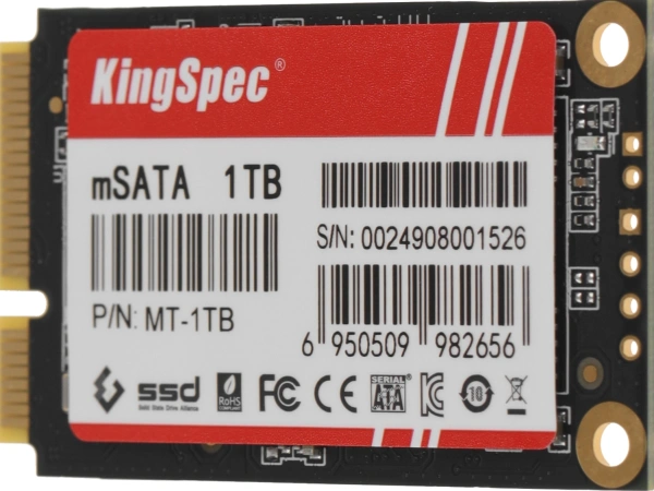 Накопитель SSD Kingspec SATA-III 1TB MT-1TB MT Series mSATA
