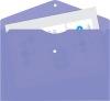 Конверт на кнопке Бюрократ Pastel -PKPAST/VIO A4 пластик 0.18мм фиолетовый