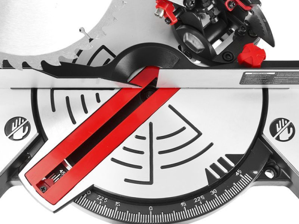 Торцовочная пила Зубр ЗПТ-210-1400 Л 1300Вт 5500об/мин d=210мм