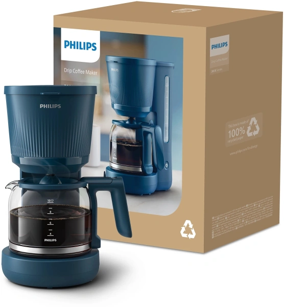 Кофеварка капельная Philips HD7411/70 синий