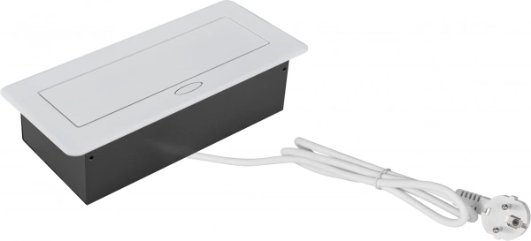 Розетка Cactus CS-SOCKET-EU/USBA-WH для столешницы 26.5x11.8x6.5см белый