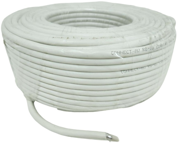 Кабель Premier CONNECT-AV RG-6/U CCS WT 100м. белый (21-321 100)