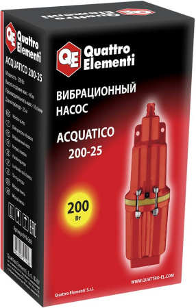 Насос садовый вибрационный Quattro Elementi Acquatico 200-25 200Вт 960л/час (919-068)