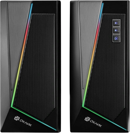 Колонки Оклик OK-125 2.0 черный 12Вт