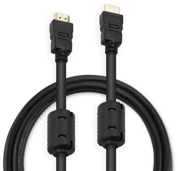 Кабель аудио-видео Buro HDMI 1.4 HDMI (m)/HDMI (m) 3м. феррит.кольца черный (HDMI-19M/19M-3M-MG)