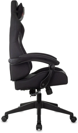 Кресло игровое Zombie Predator черный Neo Black с подголов. крестов. пластик